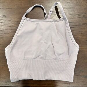 Lululemon Ebb To Street Bra Long Line Smoky Blush Yoga with Adjustable Straps